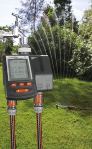 Gardena Multicontrol Duo Irrigation Computer – Automatic, Programmable, LC Display