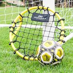 PodiuMax Handheld Soccer Rebounder, Bounce Back Training, Lightweight and Sturdy, for Goalkeeper Training, First Touch, Volley and Passing Practice, Portable with Carrying Bag