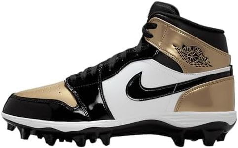 Jordan 1 Mid TD Men's Football Cleat (Metallic Gold/White/Black) Size 12