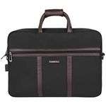 Carriall CLARO Laptop Messenger Bag (Black) | For Office & College | Fits up to 15.6inch Laptop/Macbook | USB Charging | Handle & Adjustable Shoulder Strap | Office Messenger Bag for Men & Women