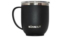 Burnout Temperature Regulating Home & Office Mug, 12 oz Black - Drink Now & Heat-Zorb Tech