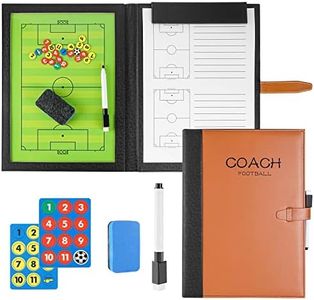 RoseFlower Carpeta Táctica de Futbol, Carpeta Pizarra Táctica de Entrenamiento Entrenador Magnéticas de Fútbol con Imanes, Lapiceros y Borrador (Tamaño: 48 x 32 cm)