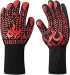 Grilling BBQ Gloves Anti-scald High Temp Resistance Fireproof Glove Grilling Barbecue,Cut-Resistant Grill Gloves,Kitchen Safe Cooking Gloves for Men, Oven Mitts,Smoker,Barbecue,Grilling.