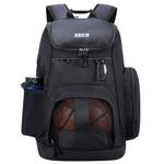 MIER Large Sports Backpack with Pocket for Swim, Outdoor, Gym, Basketball, 40L, Black