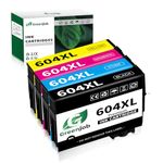 Greenjob 604XL Ink Cartridge Replacement for Epson 604 Ink Cartridges Multipack Compatible with Epson Expression Home XP-2200 XP-2205 XP-3200 XP-3205 XP-4200 XP-4205 Workforce WF-2910 WF-2930 (4 Pack)