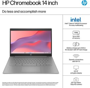 HP Chromebook 14 Laptop – Intel Celeron, 4GB RAM
