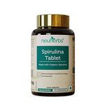 Neuherbs Organic Spirulina 120 Tablets | Natural Super Food For Energy, Immunity & Weight Loss | High In Protein And Antioxidants