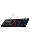 Logitech G515 TKL Wired Low Profile Gaming Keyboard, Fully Customisable RGB, Double-Shot PBT Keycaps, Tactile/Brown Switches - Black