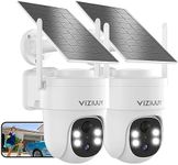 VIZIUUY Solar Security Cameras Wire