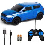 TOIGEN Remote Contorl Car | Rechargeable Racing RC Cars for Kids High Speed Mini 1:24 Scale | High Performance Rc Car with Led Lights for Kids Super Sports Car for Kids Speed Rc Car Toy (Blue)