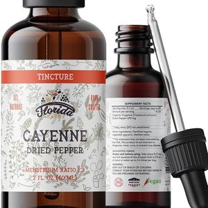 FLORIDA HERBS Cayenne Tincture Extract, Organic Cayenne (Capsicum annuum) Dried Pepper - Vegetable Glycerin - Non-GMO - 2 oz