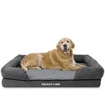 The Dog’s Bed, Premium Plush Orthopaedic Memory Foam Waterproof Dog Beds, Eases Pet Arthritis & Hip Dysplasia Pain, Therapeutic & Supportive Dog Bed, Washable Covers, XL 111 x 86cm