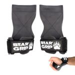 BEAR GRIP Multi Grip Straps/Hooks, Premium Heavy duty weight lifting straps/gloves (Small Rubber)