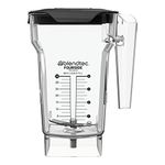 Blendtec 75 oz FourSide Commercial Jar - Four-Sided Replacement Blender Jar - Compatible with Most Blendtec Blenders - 32 oz Blending Capacity - Clear