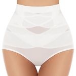 SIMIYA Tummy Control Knickers High Waisted Shapewear for Women Tummy Control, Comfy Tummy Control Underwear for Women, White 3XL