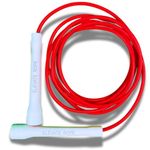 Elevate Rope Professional Speed Rope - 3m Adjustable Skipping rope, 5mm PVC with Nylon Core for Cardio, Double Unders & Crossfit - Durable Jump Rope Used for Indoor/Outdoor Training. (Red Blood)