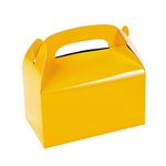 Oriental Trading 3/3596 Treat Box, Yellow, 6 1/4" x 3 1/2" x 6"