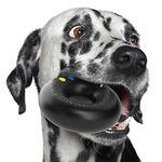 Goughnuts Original Medium Dog Chew Toy Ring for Aggressive Chewers from 30-70 Pounds in HD 50 Black. Durable Rubber Dog Chew Toy for Medium Breeds and Power Chewers