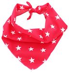 Pet Pooch Boutique Star Bandana for Dog, Small/Medium, Red