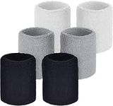 OutdoorEssentials Sweat Bands for Wrists - Wrist Sweat Bands for Men & Women - Multipack Sweat Wrist Bands - Tennis Wristbands Sports