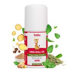 Babyorgano Hing Roll On Effective Quick Relief Tummy Roll On for New Born Kids Colic, Indigestion & Gas Relief with Organic Ginger & Hing Oil Ayurvedic Preservative Free Formula 40ml