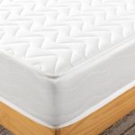 Zinus ValueComfort Double Mattress - Bonnel Spring Mattress 135x190 cm - Mattress Height 20 cm - Medium Firmness Mattress, White