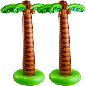 Kicko Inflatable Palm Tree, Pack of 2-66-Inch Giant Tropical Inflatable Trees - Hawaiian Party Decorations, Beach Luau, or Pool Decor - Fun Palm Tree Props for Birthday Parties and Outdoor Events