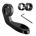 HTTYHT Out Front Bike Mount Compatible with Garmin Edge 530 540 520 510 500 200 130 20 25 800 810 820 830 810 1000 1040 1030 Plus iGPSPORT XOSS G/G+ GPS Computer Road MTB Cycling Handlebar Holder