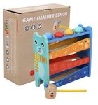 ToyArtsy Game Hammering Pounding Toys Kids Hammer & Pound Toy Pounding Game for Single and Double Kids Early Montessori Educational Tool Gift for Kids Girls Boys