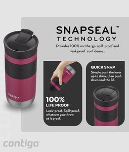 Contigo Byron 2.0 Thermo Mug 470ml – Insulated Travel Coffee Cup