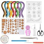 KUUQA 15 PCS Paper Quilling Kits with 29 Colors 600 Strips Quilling Paper DIY Design Drawing Handcraft Tool