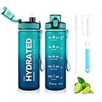 MYFOREST 24oz Water Bottle, Time Ma