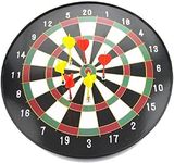 17" Magnetic Dartboard Dart Board with 6 Darts Large Adult Safety Dartboard