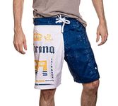 Corona Extra Beer 1925 Label Laid Back Board Shorts (as8, Alpha, s, Regular, Regular) Multicolor