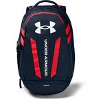 Under Armour Hustle Backpack, Academy (409)/White, One Size Fits All