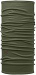 BUFF Lightweight Merino Wool Neck Gaiter, 100% Ethically Sourced Wool, Versatile, Temperature Regulating Face Mask, Bark, Adult Size, Bark, One Size