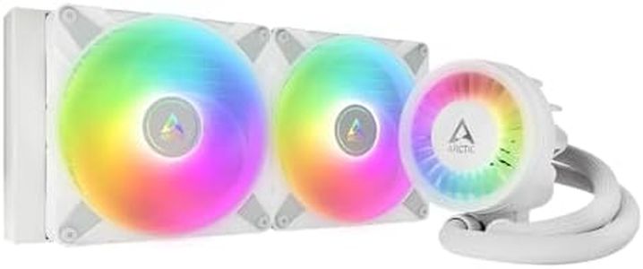 ARCTIC Liquid Freezer III 280 A-RGB - Water Cooling PC, AIO CPU Water Cooler, Intel & AMD, Efficient PWM-Controlled Pump, Fan: 200–1900 RPM, LGA1851 und LGA1700 Contact Frame - White