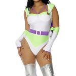 Forplay Beyond Sexy Movie Character Costume, White, S/M