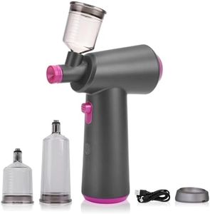 VARIPOWDER Spray Tan Machine, Portable Spray Tanning Gun Machine with Brushless Motor, Rechargeable HVLP Airbrush Spray with 100ml Cup for Beach, Mobile, Self, Outdoor, Home, Salon tan