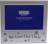 5" x 3" We Love Our Uncle Satin Silver Photo Frame Occasion Present 73593