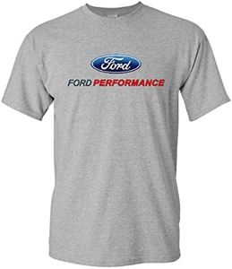 Ford Performance T-Shirt Ford Mustang GT ST Racing Tee Shirt, Sport Gray, XX-Large