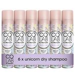 COLAB Dry Shampoo, Unicorn, 200ml, Pack of 6 - No Fuss, All Hair Types, Fresh Scent