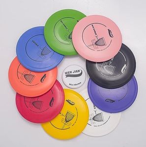 WEN JIAN Disc Golf Set, Disc Golf Starter Set with 9 Discs,1 Mini Disc (9 PCS)