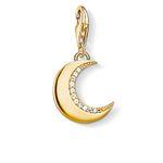 Thomas Sabo Women Charm Pendant Protective Moon Charm Club 925 Sterling Silver 1500-414-14