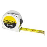 Stanley 0-33-553 Metric/Imperial Tape Measure Powerlock with 19mm Blade, 5m/16'