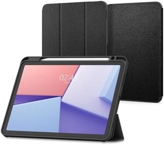 Spigen Urban Fit Coque Compatible avec iPad Air 11 Pouces 6ème Génération M2 (2024) / iPad Air 10.9 Pouces 5ème/4ème Génération (2022/2020) [Rangement de Stylo] - Noir