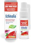 NEW Boiron Echinalia, Throat spray great for sore throat relief, local irritation and mouth ulcers. Echinalia contains Echinacea Angustifolia and Plantago Major. 20ml bottle