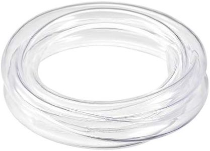 uxcell PVC Hose Tube, 12mm(0.47") ID x 16mm(0.62") OD 1.5m/4.9ft Clear Vinyl Tubing, Plastic Flexible Water Pipe