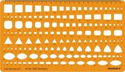 Isomars Gemstone Triangle Square Shapes Symbols Drawing Drafting Template Stencil