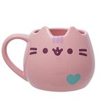 Enesco Pusheen Sculpted Pastel Mug 16 oz (Pink)